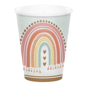 Boho Rainbow Cups 8pk