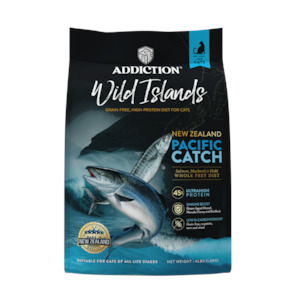 Addiction Wild Islands Pacific Catch (Cat) 1.8kg Salmon Mackerel & Hoki Dry Cat Food