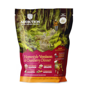 Addiction Homestyle Venison & Cranberry Dinner Dog Food/Topper