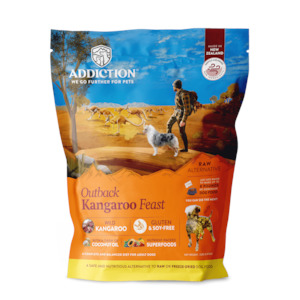 Addiction Outback Kangaroo Feast Dog Food/Topper