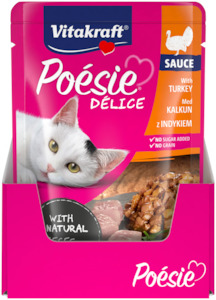 Vitakraft Poesie Delice Sauce with Turkey 85g