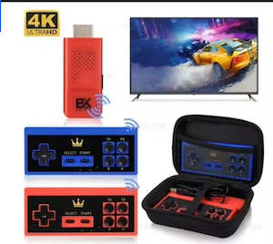 4K HD 8 Bit King Retro Game Console Built In 3000 Games Wireless Dual Controller…