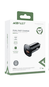 Acefast 38W, Car Charger Dual Port