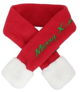 Santa Scarf Red Xlge