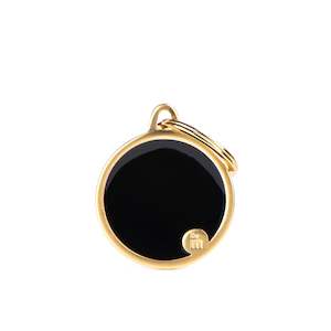 MF Basic Handmade Gold Circle with Black Med