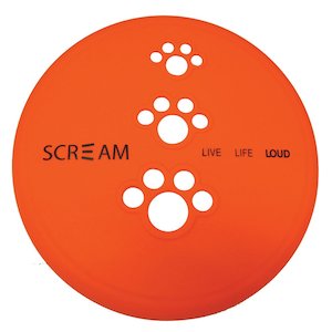 Scream SILICONE PET FLYER Orange - Small 18cm