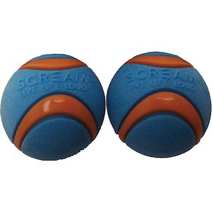 Wholesaling, all products (excluding storage and handling of goods): Scream ELITE BALL Blue & Orange 2pk - Small 5cm