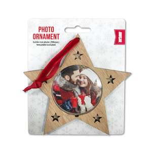 Christmas Gifts: Wooden Star Photo Decoration