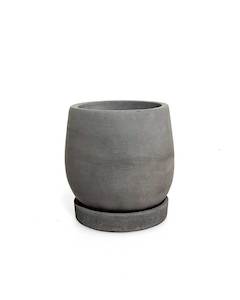 Black Concrete Pot