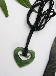 Koru Heart Pounamu Pendant