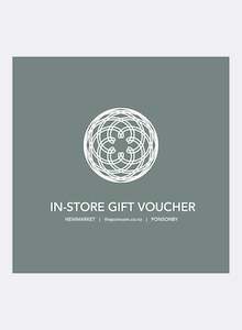 Instore Gift Vouchers