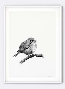 Art gallery: Wax Eye w/ Glasses - Giclée Print