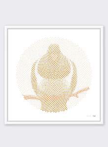 Golden Mist Kereru - Polydot Series Print 1/50