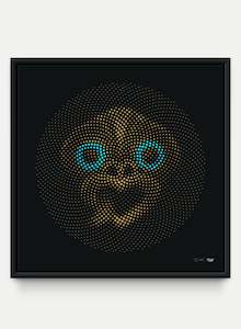 Art gallery: Golden Tiki - Polydot Series Print 1/50