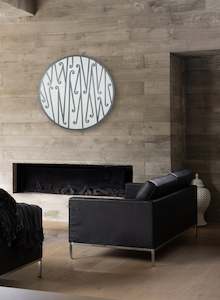 Art gallery: Te Heke Grey - Original Carved Painting 800mm Diameter