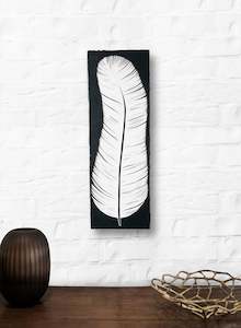 Raukura Noir - Original Carved Painting