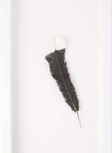 Huia Feather #5 Sculptural Embroidery