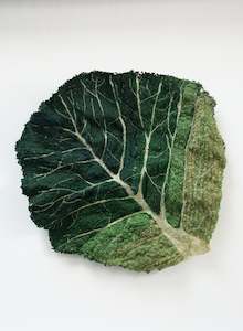 Art gallery: Green Cabbage Leaf 3D Embroidery