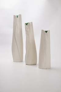 Art gallery: Nikau Vase 2 - Verdigris