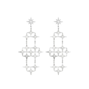 The North Star Earrings | Platinum