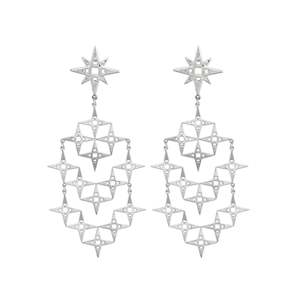 Stardust Earrings | Platinum