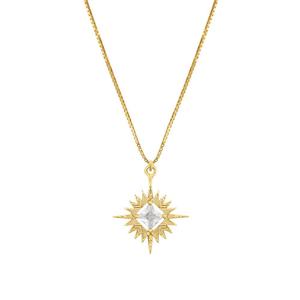 A Dusting of Jewels - Starburst Necklace  | Gold