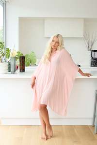 Button Up Cover Up SALMON