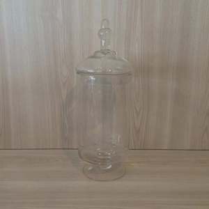 Cylinder Stem Apothecary Candy Jar