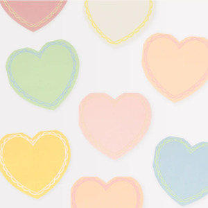 Pastel Heart Small Napkins