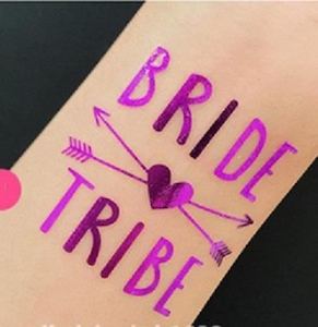 Hen's Party Temporary Tattoo - Purple