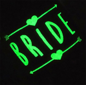 Bride Temporary Tattoo - Glow in the Dark