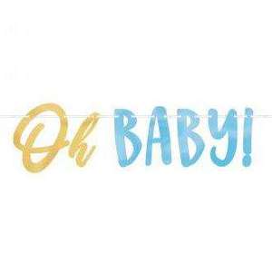 Oh Baby Boy Letter Banner