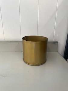 Brushed Brass Vase Small - EX HIRE ITEMS