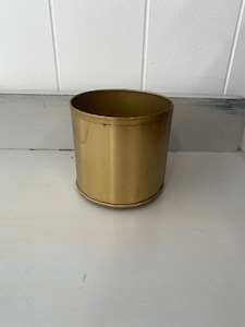 Brushed Brass Vase Extra Small - EX HIRE ITEMS