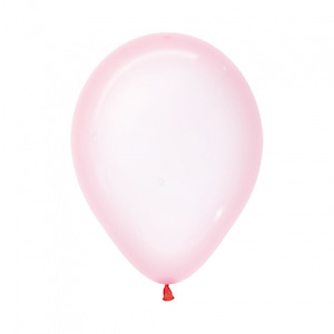 30cm Balloon Crystal Pastel Pink (Single)