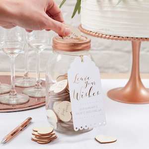 Wish Jar Wedding Guest Book Alternative