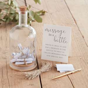 Message in a Bottle Wedding Guest Book Alternative