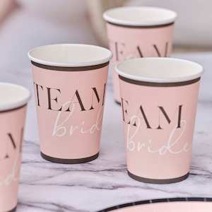 Team Bride Paper Cups - Future Mrs