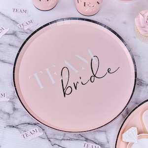 Team Bride Hen Party Paper Plates - Future Mrs