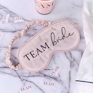 Pink Team Bride Sleep Mask - Future Mrs