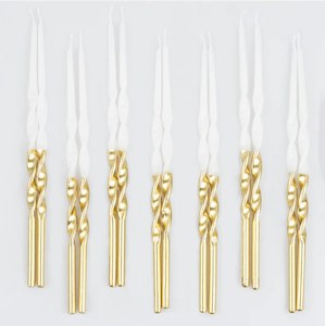 Gold Dipped Twisted Candles