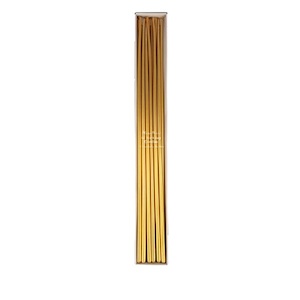 Tall Tapered Candles - Gold