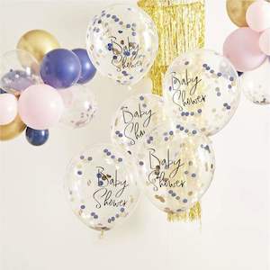 Baby Shower Printed Confetti Balloons - Gender Reveal