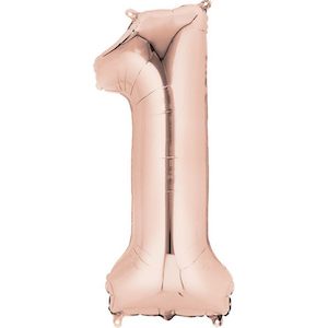 SuperShape Rose Gold Foil Balloon - #1