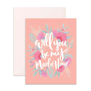 Will You Be My Maid Of Honor Greeting Card