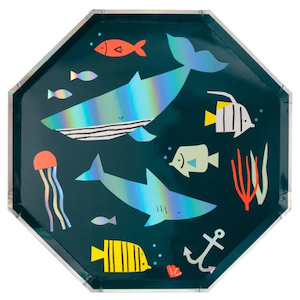 Under The Sea Dinner Plates (x 8)