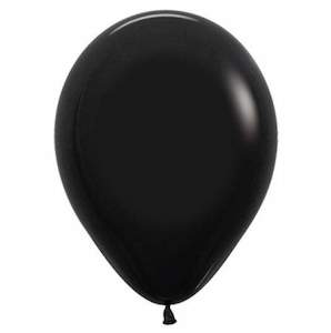 30cm Balloon Black (Single)