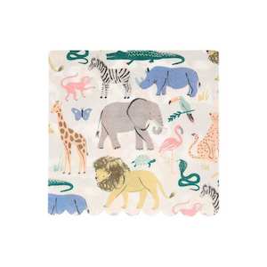 Safari Animals Large Napkins