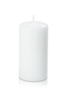 Slim Pillar Candle 5x10cmH - White