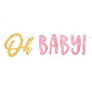 Oh Baby Girl Letter Banner